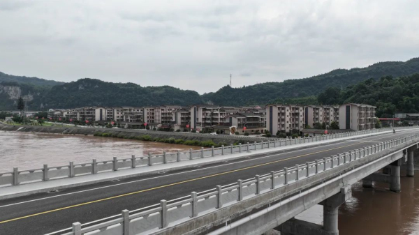 沙湾区福禄大渡河大桥正式通车3